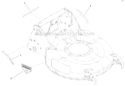 Housing Assembly Diagram and Parts List for 10685 260000001-260999999 - 2006 Lawn Boy Lawn Mower